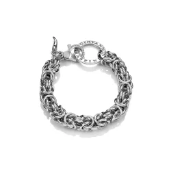 Giovanni Raspini bracciale bizantina grande Argento New