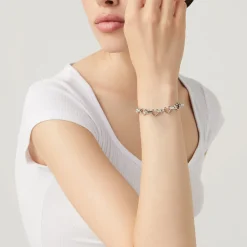 Giovanni Raspini bracciale catena cuori Argento Best
