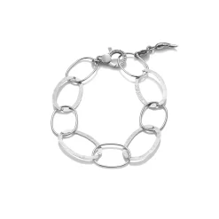 Giovanni Raspini bracciale maglia ovale alternata Argento Online
