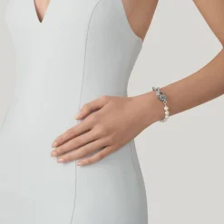 Giovanni Raspini bracciale margherita perle Argento Online