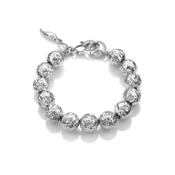 Giovanni Raspini bracciale super bowl grande Argento Best