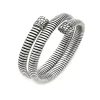 Giovanni Raspini bracciale tubogas croco doppio Argento Clearance